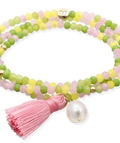 Pulseras Marina Garcia | Pulsera Zen British Rose Con Perla