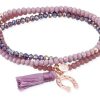 Pulseras Marina Garcia | Pulsera Zen Malva En Plata Rosa