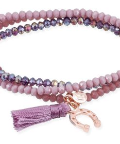 Pulseras Marina Garcia | Pulsera Zen Malva En Plata Rosa