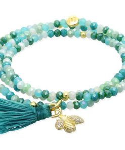 Pulseras Marina Garcia | Pulsera Zen Menta Con Abeja