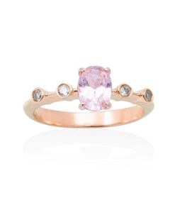 Anillos Marina Garcia | Anillo Cannes Rosa En Plata Rosa