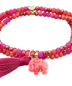 Pulseras Marina Garcia | Pulsera Zen Buganvilla Con Elefante