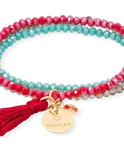 Pulseras Marina Garcia | Pulsera Zen Habana Con Chapa Gracias