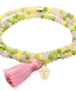 Pulseras Marina Garcia | Pulsera Zen British Rose Con Calavera