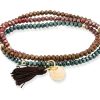 Pulseras Marina Garcia | Pulsera Zen Multicolor En Plata Dorada