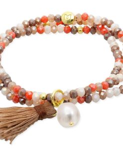 Pulseras Marina Garcia | Pulsera Zen Roble Con Perla