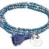 Pulseras Marina Garcia | Pulsera Zen Azul En Plata