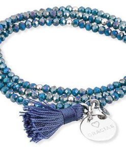 Pulseras Marina Garcia | Pulsera Zen Azul En Plata