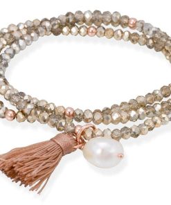 Pulseras Marina Garcia | Pulsera Zen Dorado En Plata Rosa