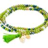 Pulseras Marina Garcia | Pulsera Zen Ne N Pistacho Con Calavera