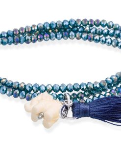 Pulseras Marina Garcia | Pulsera Zen Azul En Plata