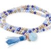 Pulseras Marina Garcia | Pulsera Zen Azul En Plata Rosa