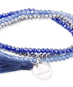 Pulseras Marina Garcia | Pulsera Zen Azul En Plata