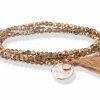 Pulseras Marina Garcia | Pulsera Zen Dorado En Plata Rosa