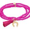 Pulseras Marina Garcia | Pulsera Zen Fucsia Con Herradura