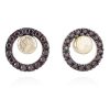 Pendientes Marina Garcia | Pendientes Foundant Marr N En Plata Dorada