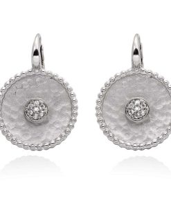 Pendientes Marina Garcia | Pendientes Sidney Blanco En Plata