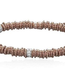 Pulseras Marina Garcia | Pulsera Berlin En Plata Rosa