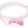 Pulseras Marina Garcia | Pulsera Zen Rosa En Plata Rosa