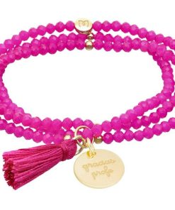 Pulseras Marina Garcia | Pulsera Zen Fucsia Con Profe