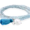 Pulseras Marina Garcia | Pulsera Zen Aguamarina En Plata