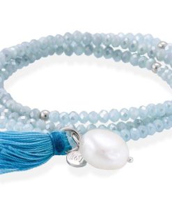 Pulseras Marina Garcia | Pulsera Zen Aguamarina En Plata