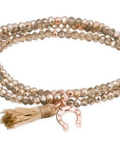 Pulseras Marina Garcia | Pulsera Zen Dorado En Plata Rosa