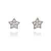 Pendientes Marina Garcia | Pendientes Star Blanco En Plata