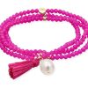 Pulseras Marina Garcia | Pulsera Zen Fucsia Con Perla