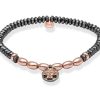 Pulseras Marina Garcia | Pulsera Leo Co Ac En Plata Negra