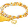 Pulseras Marina Garcia | Pulsera Zen Mostaza Con Coraz N