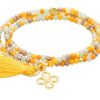 Pulseras Marina Garcia | Pulsera Zen Mostaza Con Trebol