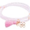 Pulseras Marina Garcia | Pulsera Zen Rosa En Plata Rosa