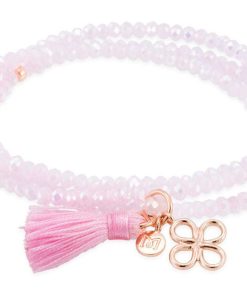 Pulseras Marina Garcia | Pulsera Zen Rosa En Plata Rosa