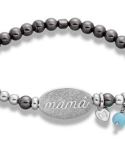 Pulseras Marina Garcia | Pulsera Mam Azul En Plata