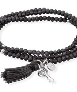 Pulseras Marina Garcia | Pulsera Zen Antracita Con Llave