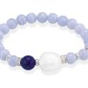 Pulseras Marina Garcia | Pulsera Chakra Azul En Plata