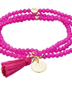 Pulseras Marina Garcia | Pulsera Zen Fucsia Con Peseta