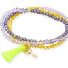 Pulseras Marina Garcia | Pulsera Zen Ne N Amarilla Con Llave