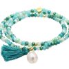 Pulseras Marina Garcia | Pulsera Zen Menta Con Perla