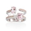 Anillos Marina Garcia | Anillo Twin Rosa En Plata