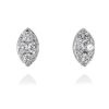 Pendientes Marina Garcia | Pendientes Pav Forma Marquise En Oro Blanco 18Kt. Y Diamantes