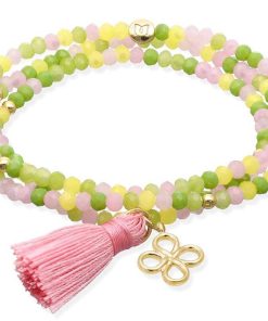 Pulseras Marina Garcia | Pulsera Zen British Rose Con Trebol