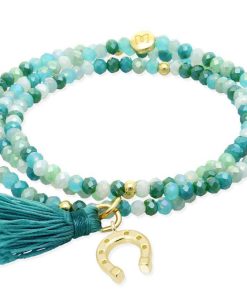 Pulseras Marina Garcia | Pulsera Zen Menta Con Herradura