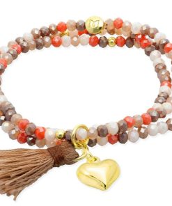 Pulseras Marina Garcia | Pulsera Zen Roble Con Coraz N