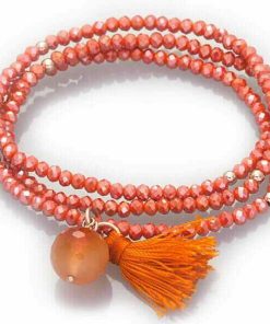 Pulseras Marina Garcia | Pulsera Zen Coral En Plata Rosa