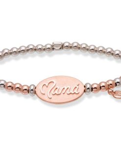 Pulseras Marina Garcia | Pulsera Mam En Plata Rosa