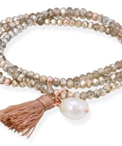 Pulseras Marina Garcia | Pulsera Zen Dorado En Plata Rosa