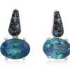 Pendientes Marina Garcia | Pendientes Kelly Azul En Plata