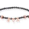 Pulseras Marina Garcia | Pulsera Name Gris En Plata Rosa